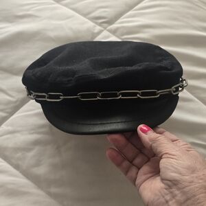 Billionaire Boys Club Black Hat with Vibrant Orange Interior